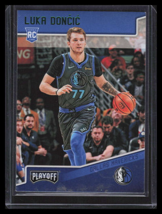 2018-19 Panini Chronicles Green 183 Luka Doncic Playoff Rookie